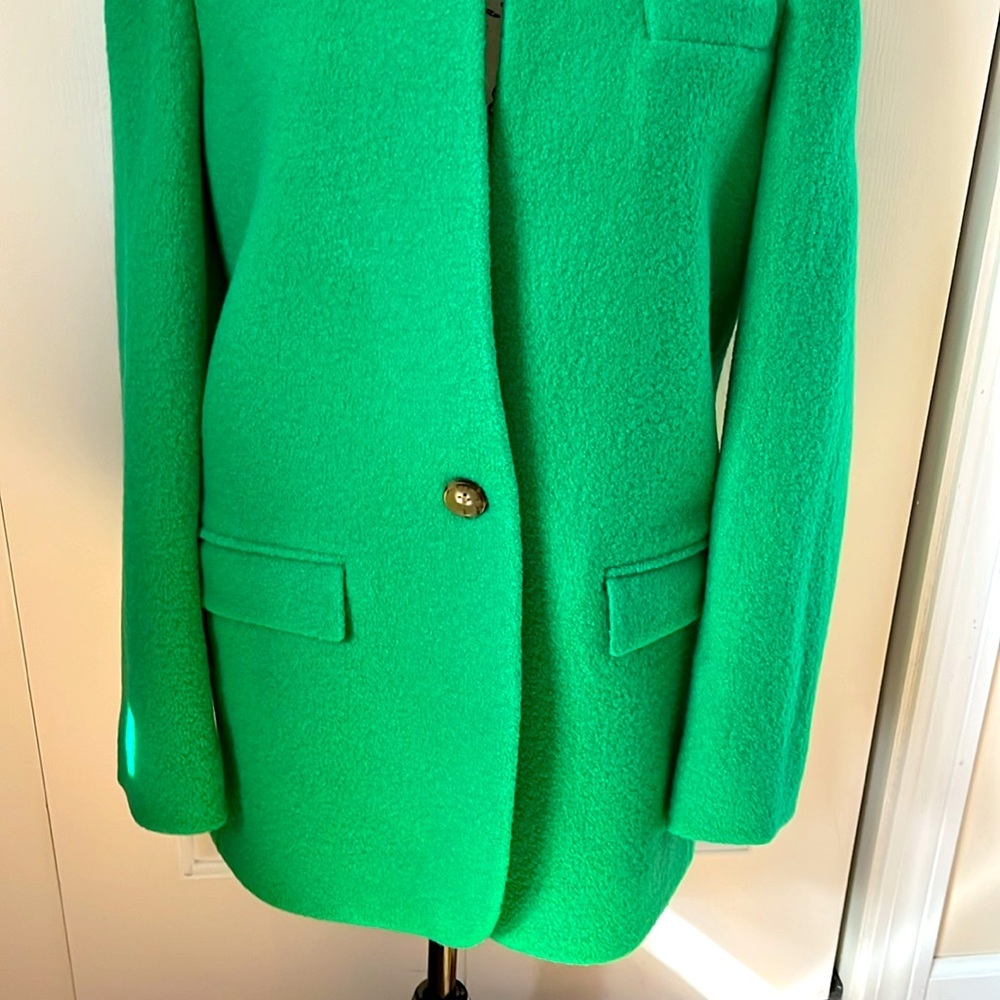 NWT J.Crew Leighton BlazerJacket in Italian Boiled Wool in Vintage Kelly 8 10 - Picture 9 of 16